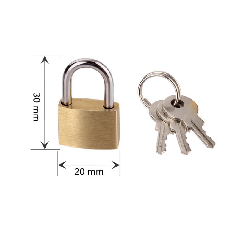 Solid Brass Padlock with 3 Key - Letter Opener Brass review and price