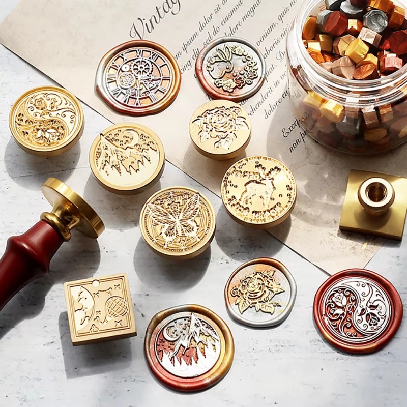 9 Wax Seals+1 Handle, Wax Seal - Wax Seal Stamp Set review and price