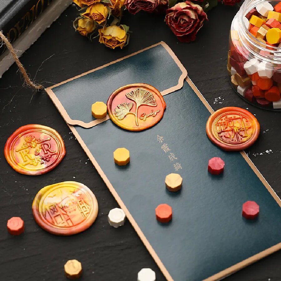 200pcs/bag Octagon Mixed Color - Wax Seal Stamp Set review and price