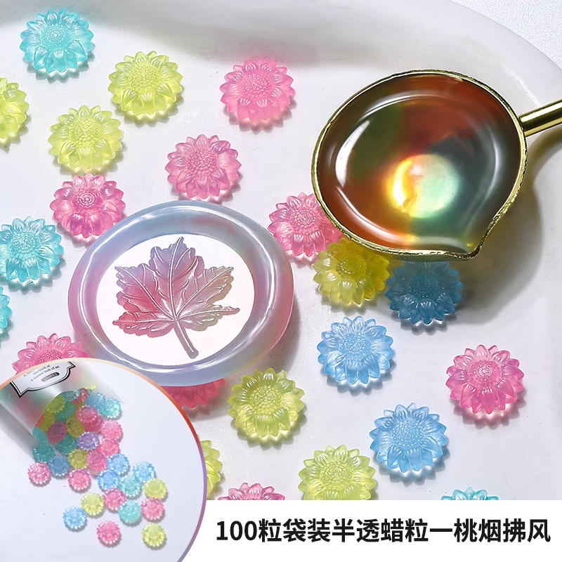 100pcs Translucent Sunflower S - Wax Seal Stamp Set review and price