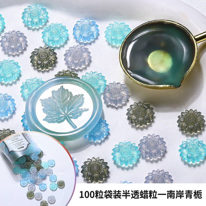 100pcs Translucent Sunflower S - Wax Seal Stamp Set review and price