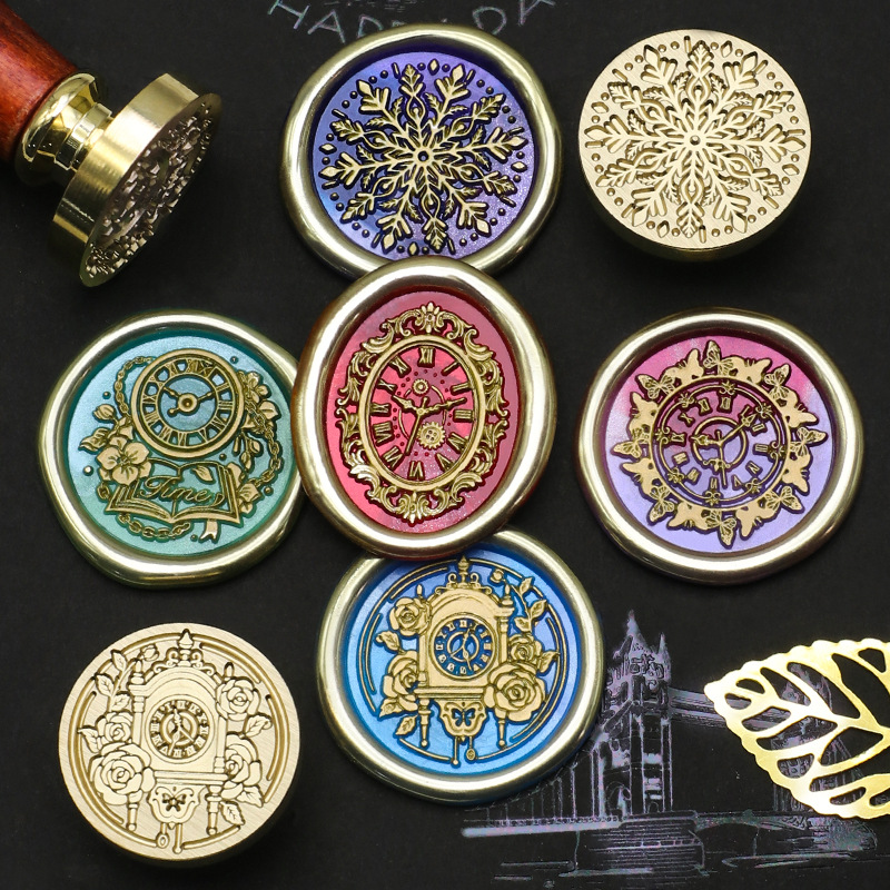 Retro Clock Wax Stamp Bear Rab - Wax Seal Stamp Set review and price