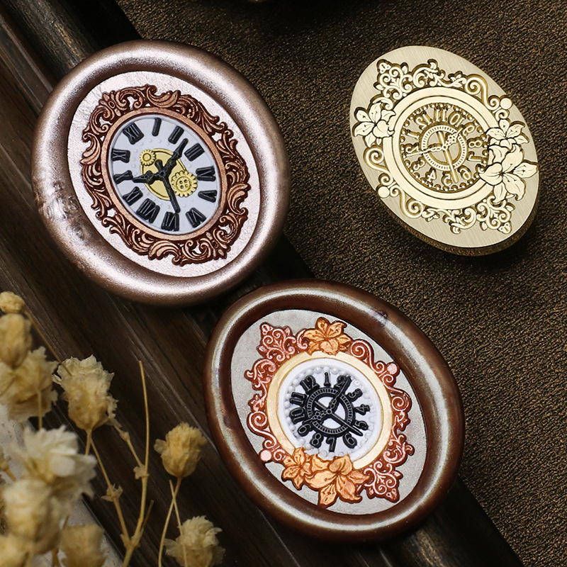 Retro Clock Wax Stamp Bear Rab - Wax Seal Stamp Set review and price