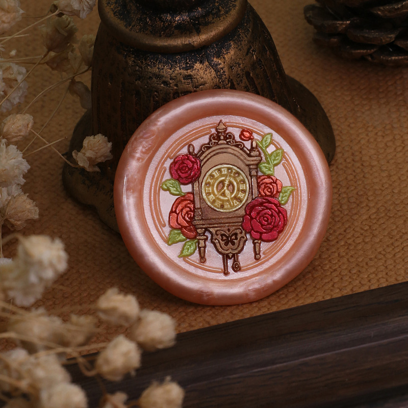 Retro Clock Wax Stamp Bear Rab - Wax Seal Stamp Set review and price